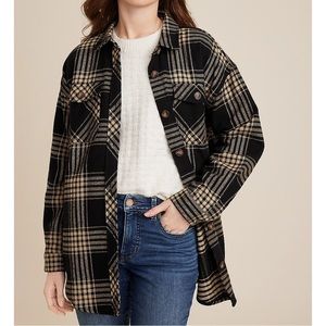Maurice’s Plaid Twill Shacket